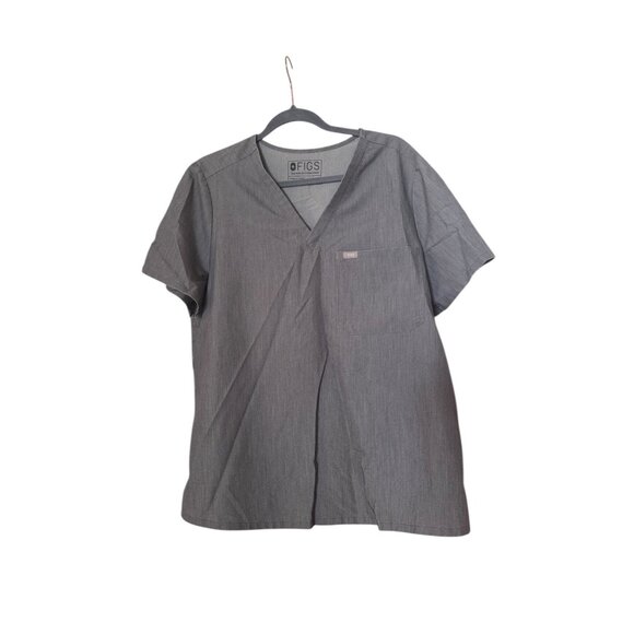 Figs Technical Collection Gray Scrub Top Size XL One Pocket - Picture 1 of 4